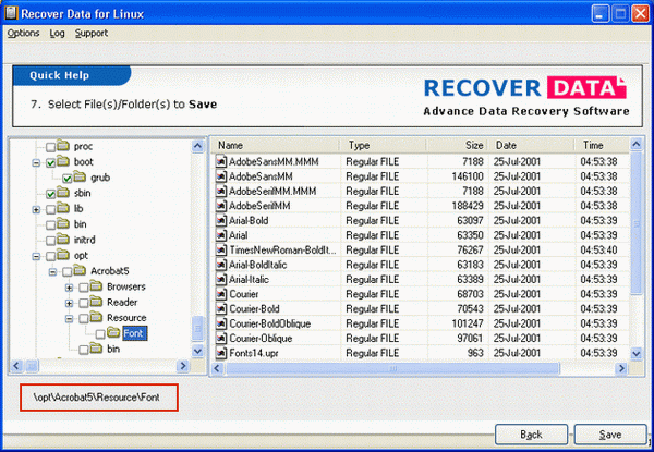 Recover Linux Files Free 2.1